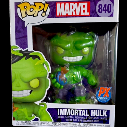 Funko Pop Marvel Immortal Hulk 6" Vinyl Figure #840 PX Exclusive