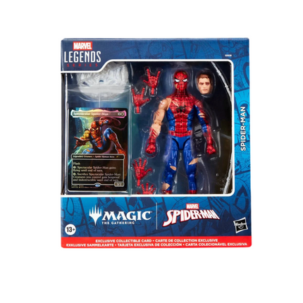 Spider-Man Marvel Legends Magic: The Gathering Battle-Damaged Spider-Man 6-Inch Action Figure and Card