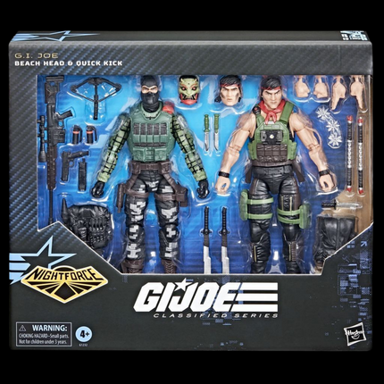 G.I. Joe Classified Night Force Beach Head And Quick Kick Walmart Exclusive