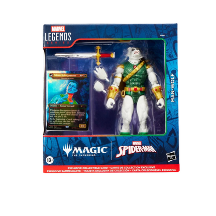 Spider-Man Marvel Legends Magic: The Gathering Man-Wolf 6-Inch Action Figure and Card