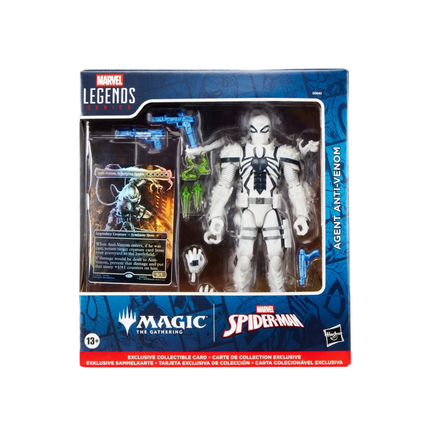 Spider-Man Marvel Legends Series Magic: The Gathering Agent Anti-Venom 6-Inch Action Figure and Card