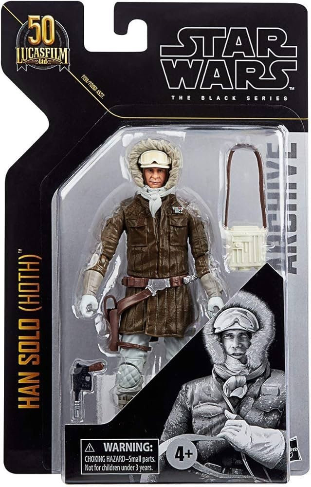 STAR WARS The Black Series Archive Han Solo (Hoth) Toy 6-Inch Figure