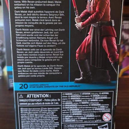 Star Wars The Black Series Knights of The Old Republic Darth Malak Figure