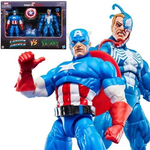 PRESALE Marvel Legends Gamerverse Captain America VS Venom MVC Figure 2 pack 