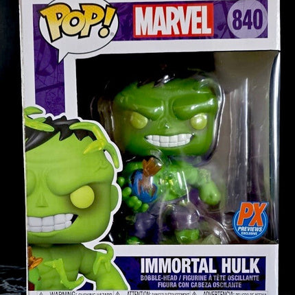 Funko Pop Marvel Immortal Hulk 6" GITD Vinyl Figure #840 PX Exclusive