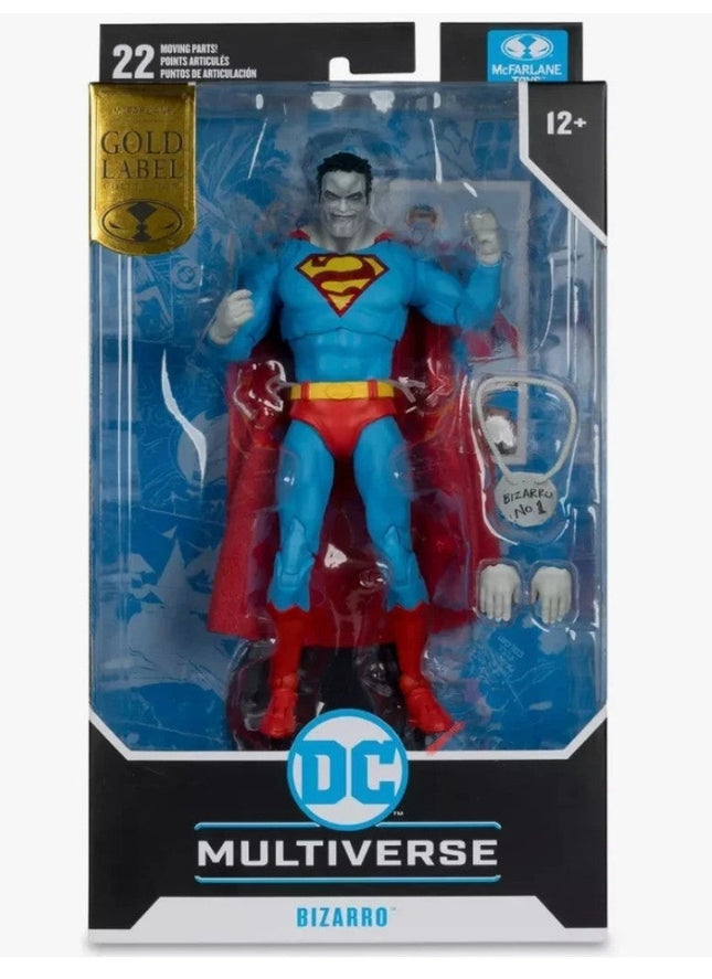 IN STOCK McFarlane Toys DC Multiverse Gold Label Bizarro DC Classic Exclusive. 