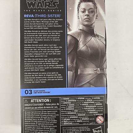 Star Wars Obi Wan Kenobi Black Series Reva (Third Sister) 6" Action Figure New