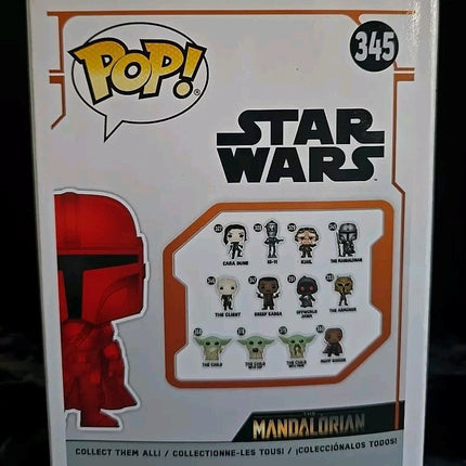 Funko Pop! Vinyl: Star Wars - The Mandalorian Chrome Red- Target Exclusive 