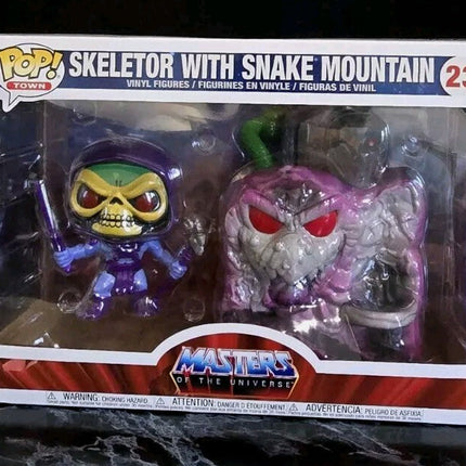 Funko Pop! Town Retro Toys: Masters of The Universe - Skeletor with Snake Mounta
