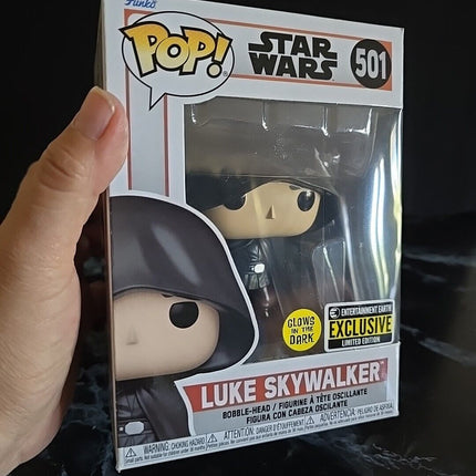 Funko Pop - #501 Luke Skywalker Glow In The Dark Entertainment Earth EE - New