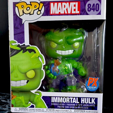 Funko Pop Marvel Immortal Hulk 6" GITD Vinyl Figure #840 PX Exclusive