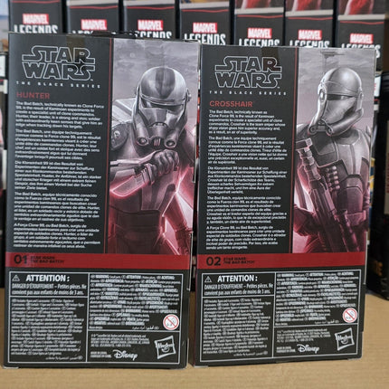 IN STOCK Star Wars Black Series Bad Batch Crosshair And Hunter Bundle 
