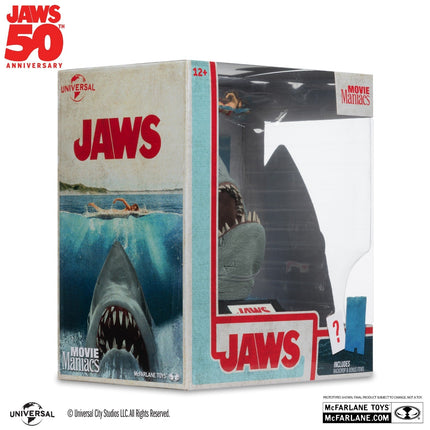 IN STOCK Maniacs Jaws 50th Anniversary Static Figure 3D Poster - Jaws