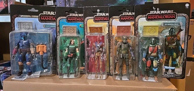 Hasbro Star Wars Black Series Credit Collection Mandalorian Lot of 5 Sealed 