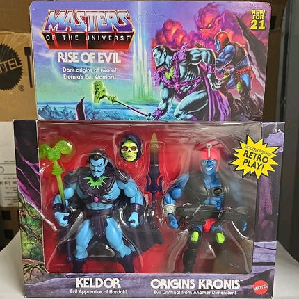 MOTU Masters of the Universe Rise of Evil Keldor & Origins Kronis Figure 2-Pack