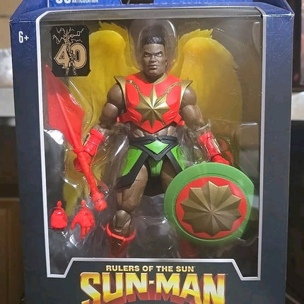 Masters of the Universe Sun-Man 7in Action Figure Ready To Ship 