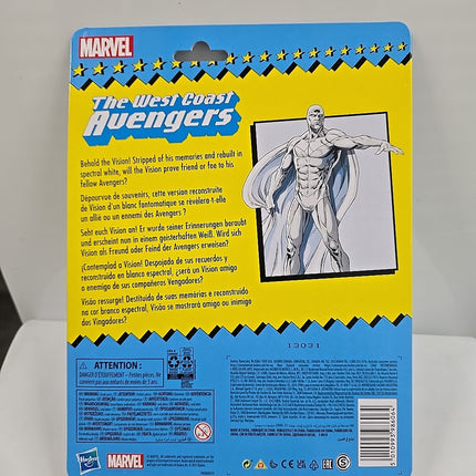 Hasbro Marvel Legends Retro West Coast Avengers Vision 2021 6" Figure 