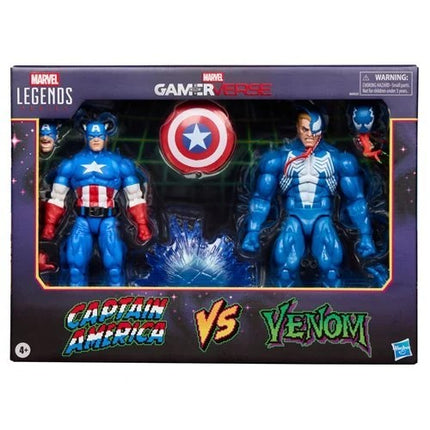PRESALE Marvel Legends Gamerverse Captain America VS Venom MVC Figure 2 pack 
