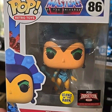 Masters of the Universe Evil-Lyn Pop Vinyl Figure #86 Funko Glow Dark TargetCon
