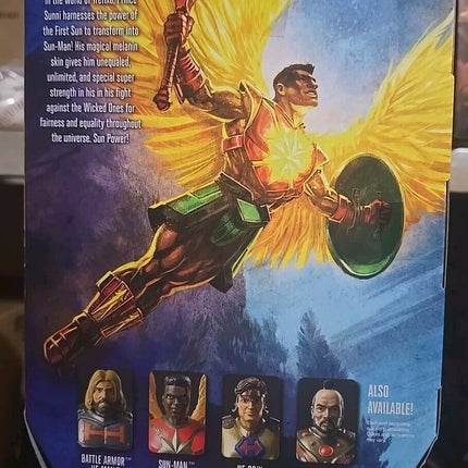 Masters of the Universe Sun-Man 7in Action Figure Ready To Ship 