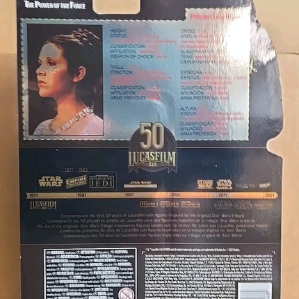 Star Wars The Power Of The Force Princess Leia Organa 6" Figure Lucasfilm 50th