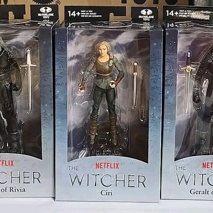 McFarlane The Witcher Geralt of Rivia  & Ciri Figures - Lot Of 3 NEW & SEALED
