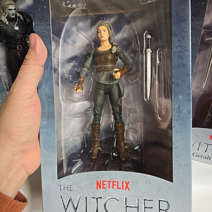 McFarlane The Witcher Geralt of Rivia  & Ciri Figures - Lot Of 3 NEW & SEALED