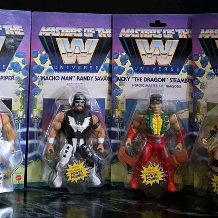 WWE Masters of the Universe Wave 5 Complete Randy Savage , Rowdy, Ricky, 