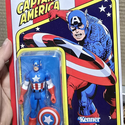 IN STOCK Kenner Marvel Legends Retro 375 Captain America 3.75" Figure New Sealed