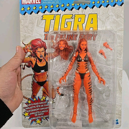 Hasbro Marvel Legends Retro Collection Tigra 6" Action Figure minty