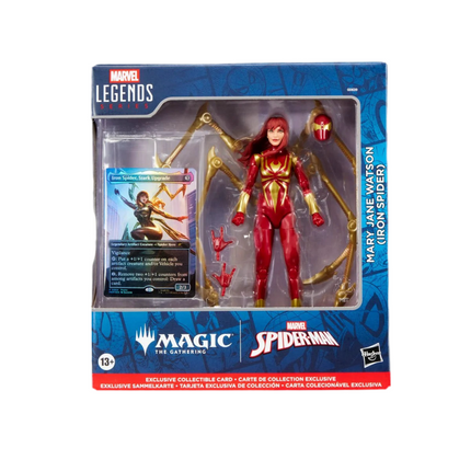 Spider-Man Marvel Legends Magic: The Gathering Mary Jane Watson (Iron Spider) 6-Inch Action Figure and Card