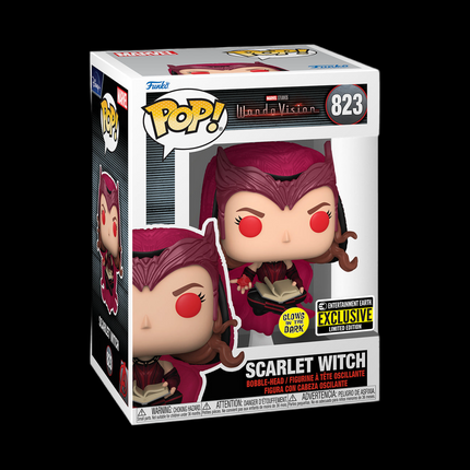 Funko Pop! WandaVision Scarlet Witch (Glows) #823 Entertainment Earth Exclusive