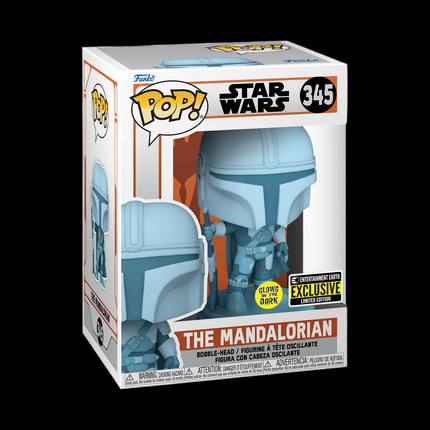 Funko Pop! Star Wars: The Mandalorian Hologram Glow-in-the-Dark EE Exclusive