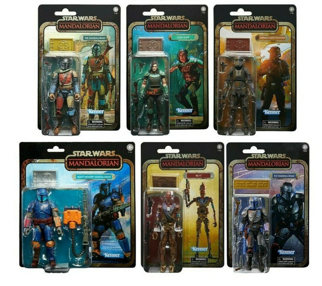 Star Wars Black Series Credit Collection Mandalorian Lot of 6 figures