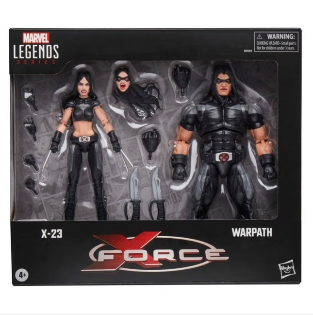 X-Force Marvel Legends Series X-23 & Warpath 6-Inch Scale Action Figures