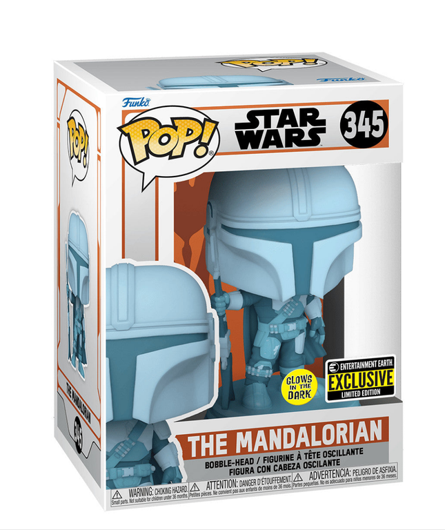 Funko Pop! Star Wars: The Mandalorian Hologram Glow-in-the-Dark EE Exclusive