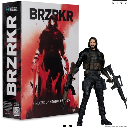 Mcfarlane Toys Boom Studios BRZRKR B 7"  Action Figure Keanu Reeves