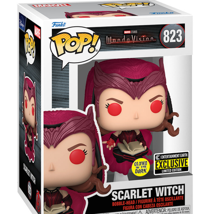Funko Pop! WandaVision Scarlet Witch (Glows) #823 Entertainment Earth Exclusive