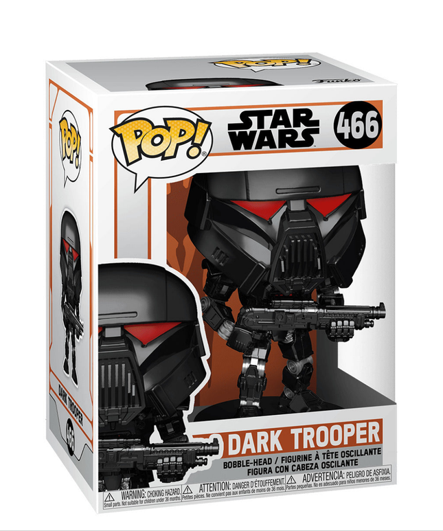 Funko POP Star Wars Dark Trooper #466 Vinyl Bobblehead The Mandalorian New