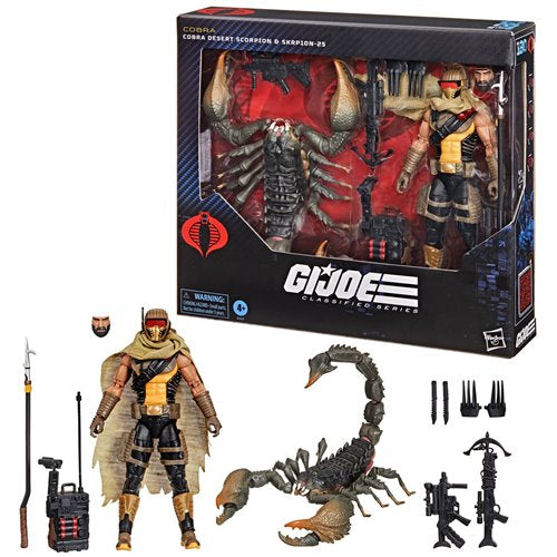 G.I. Joe Classified Series Deluxe Cobra Desert Scorpion & SKRP10N-25 6-Inch Action Figures