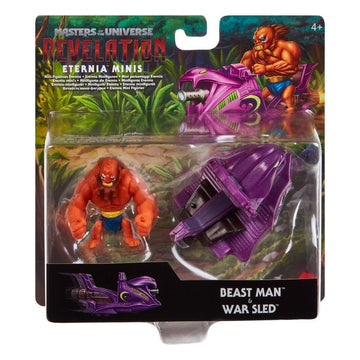 Masters of the Universe Eternia Minis Beast Man & War Sled Rolling Action