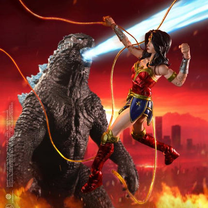 Justice League vs. Godzilla vs. Kong DC Multiverse Wonder Woman vs. Godzilla Figure Two-Pack
