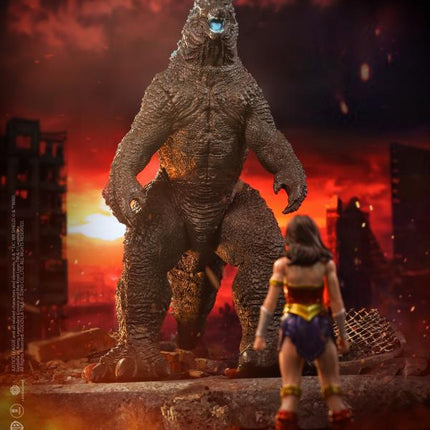 Justice League vs. Godzilla vs. Kong DC Multiverse Wonder Woman vs. Godzilla Figure Two-Pack