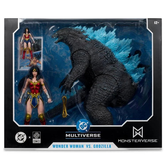 Justice League vs. Godzilla vs. Kong DC Multiverse Wonder Woman vs. Godzilla Figure Two-Pack