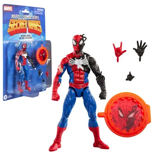 Secret Wars Marvel Legends Series Spider-Man (Alien Costume) 6-Inch Action Figure
