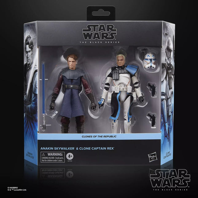 STAR WARS The Black Series Anakin Skywalker and Clone Captain Rex