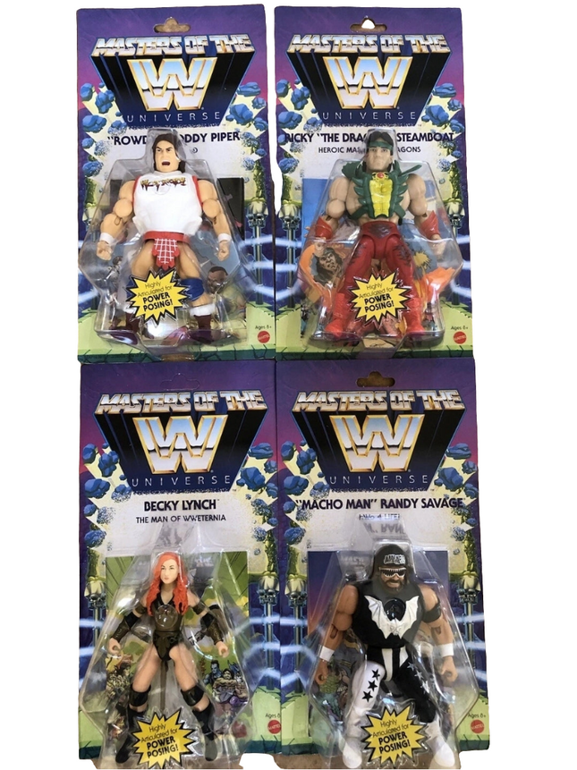 WWE Masters of the Universe Wave 5 Complete Randy Savage , Rowdy, Ricky,