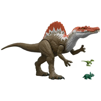 Jurassic World Super Colossal Spinosaurus Pack, 36 Inch Long Dinosaur Toy & 2 Mini Figures