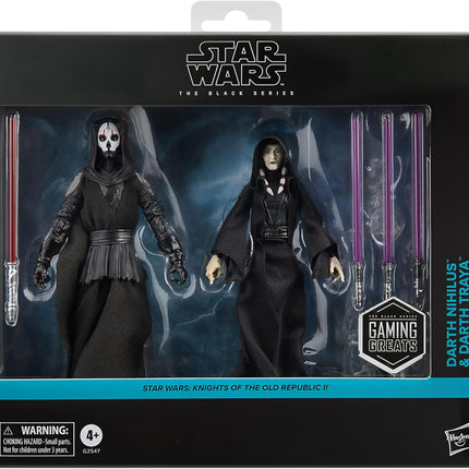 STAR WARS The Black Series Darth Nihilus & Darth Traya, Knights of the Old Republic II Premium Collectible 6 Inch Action Figure 2-Pack (Amazon Exclusive)