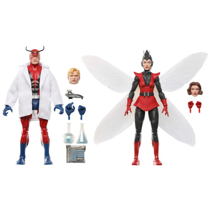 Avengers Marvel Legends Series Hank Pym (Giant-Man) and Janet Van Dyne (Wasp) 6-Inch Action Figure 2-Pack